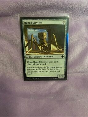 Runed Servitor Magic: The Gathering Card - White Artifact Creature